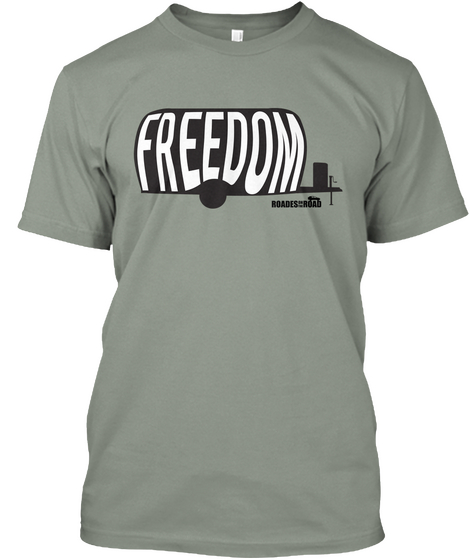 Freedom Roads  Road Grey Camiseta Front