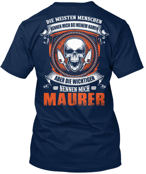 Maurer Navy T-Shirt Back