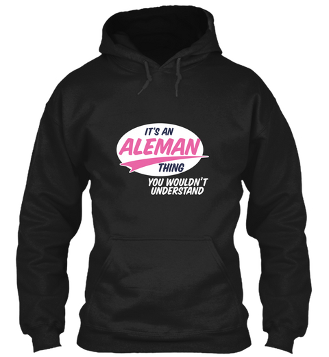 Aleman   It's A Thing Black Camiseta Front