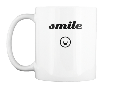 Smile White T-Shirt Front