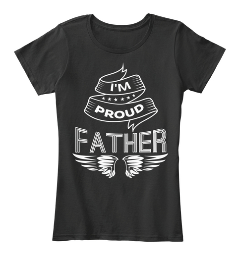 Father's Day T Shirt Printing Online Black Camiseta Front