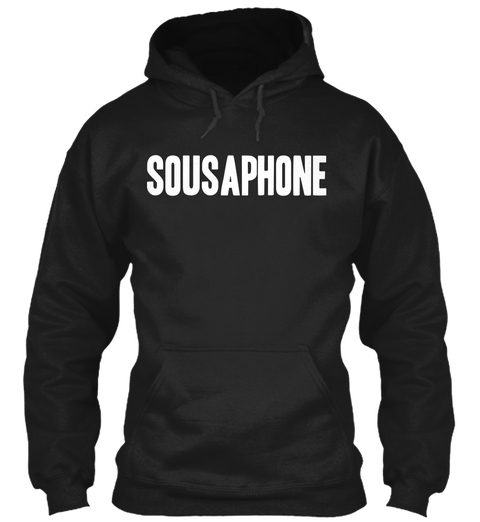 Sousaphone Black T-Shirt Front