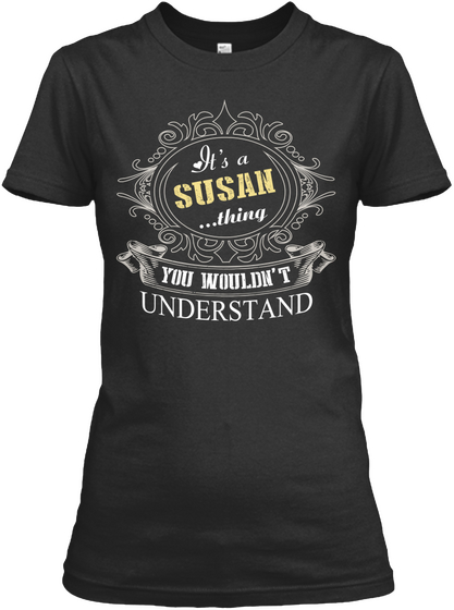 Susan Thing Black Kaos Front