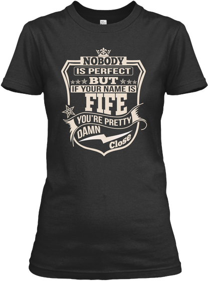 Nobody Perfect Fife Thing Shirts Black Camiseta Front