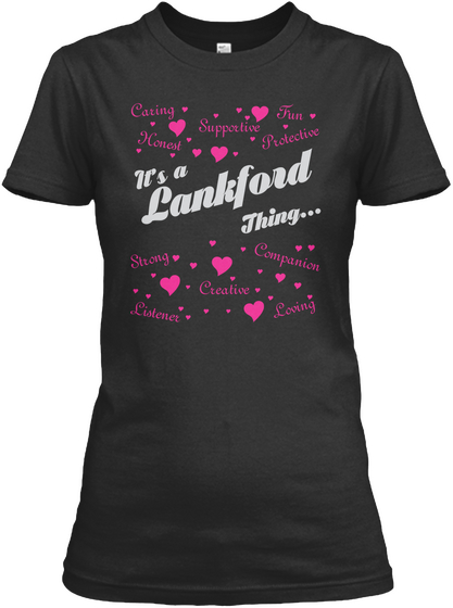 It's A Lankford Thing... Black T-Shirt Front