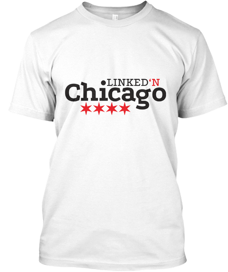 Linked'n' Chicago White Maglietta Front