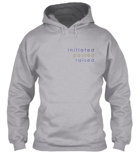 Initiated Passed Raised Pride Sport Grey T-Shirt Front