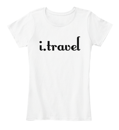 I.Travel White T-Shirt Front