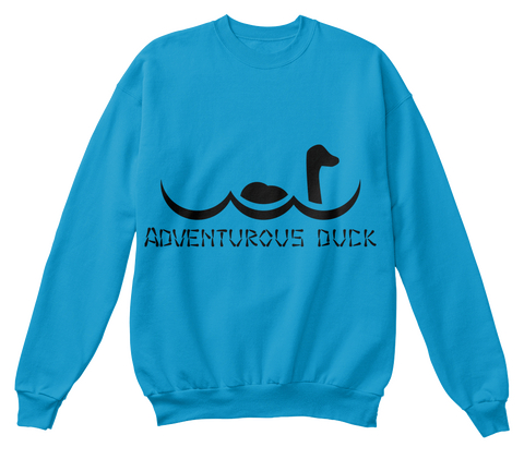 Adventurous Duck Sapphire Blue T-Shirt Front