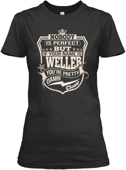 Nobody Perfect Weller Thing Shirts Black T-Shirt Front