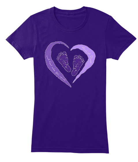 March Of Dimes Columbus Oh Purple T-Shirt Front
