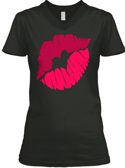 Love N Kisses! T Shirt Black Maglietta Front