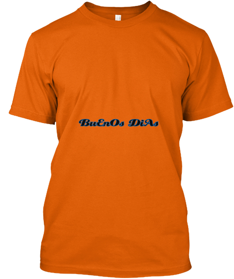 Bu En Os Di As Orange T-Shirt Front