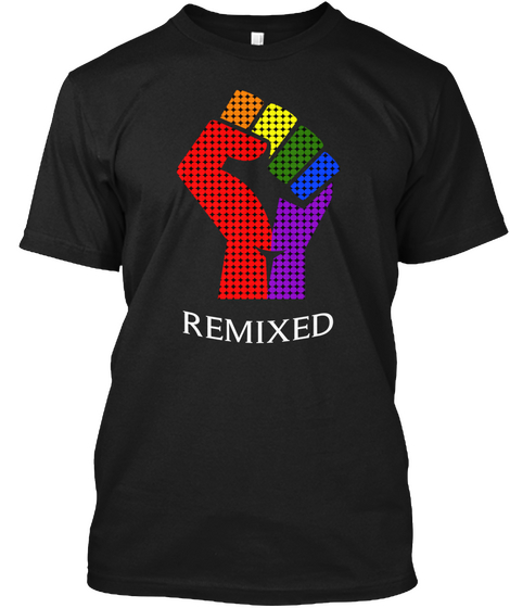 Remixed Black T-Shirt Front