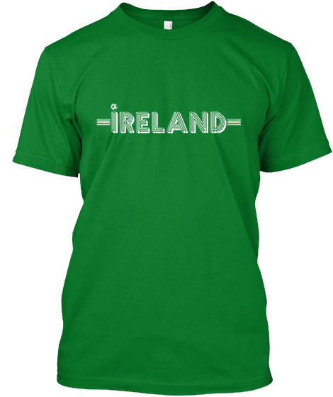 Ireland Football Fan Bright Green Camiseta Front