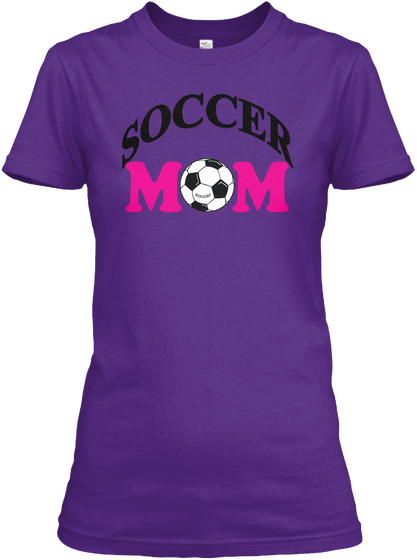 Soccer Mom Purple áo T-Shirt Front