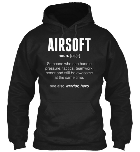Airsoft – Limited Edition Black Camiseta Front