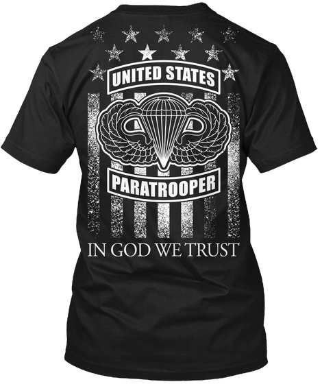 In God We Trust Black T-Shirt Back