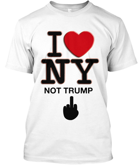 Not Trump White T-Shirt Front