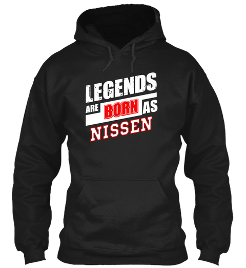 Nissen Family Name Shirt Black Kaos Front
