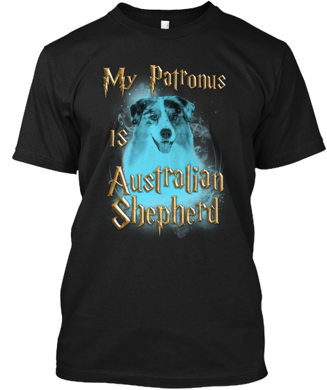 Australian Shepherd Black Camiseta Front