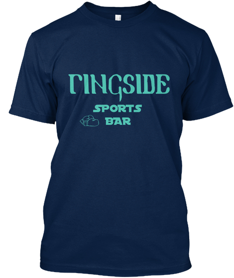 Ringside Sports Bar Navy T-Shirt Front