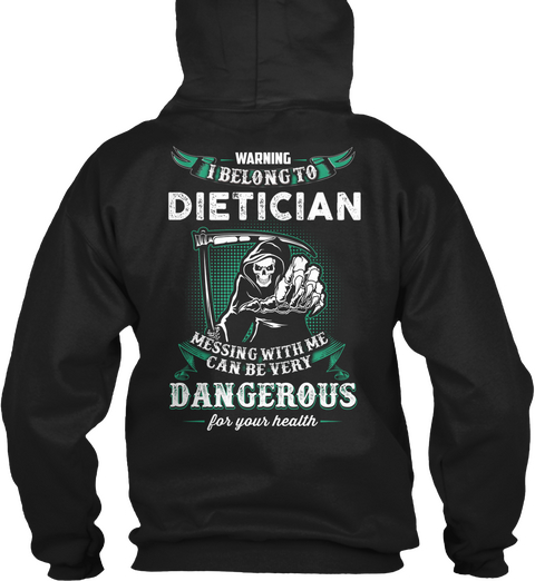 Dietician Black Camiseta Back