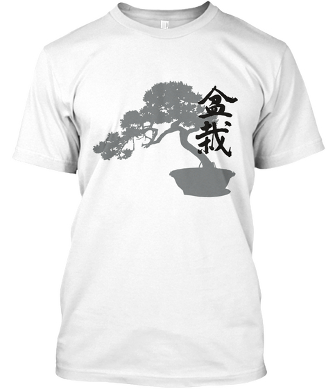 Bonsai Silhouette Tee Shirt White T-Shirt Front