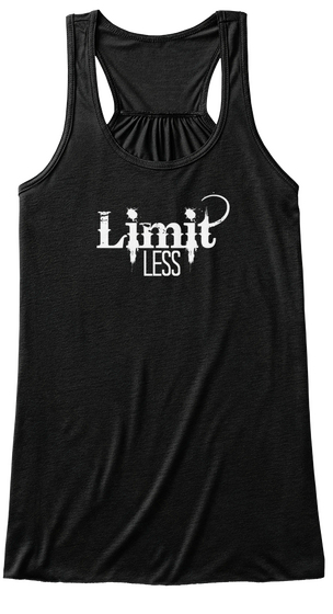 Limit Less Light Tank Black Camiseta Front