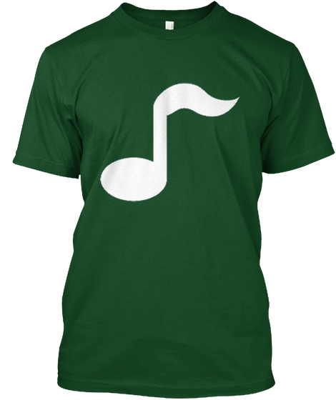 Music Program Shirt Forest Green  T-Shirt Front