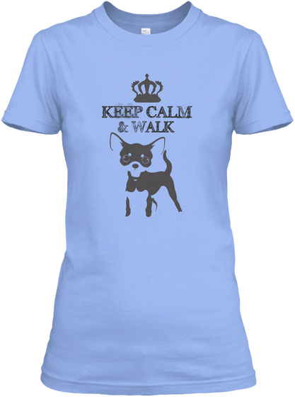 Chihuahua Light Blue Camiseta Front