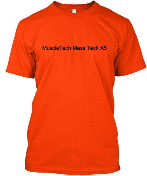 Muscle Tech Mass Tech X5 Orange Camiseta Front