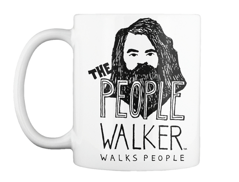 The People Walker Walks People White T-Shirt Front