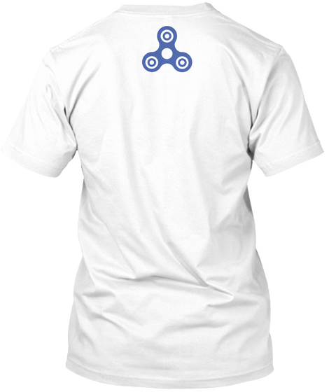 Fidget Winner White T-Shirt Back