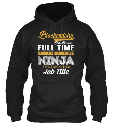 Biochemistry   Ninja Black Camiseta Front