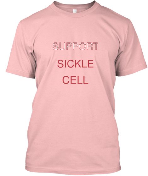 Support Sickle Cell Pale Pink Camiseta Front