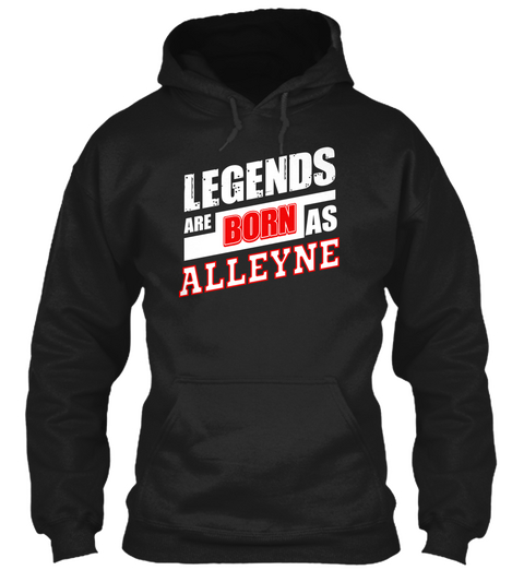 Alleyne Family Name Shirt Black T-Shirt Front