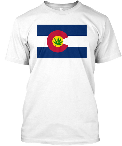 Limited Edition 420 Colorado 4 Cannabis White Camiseta Front
