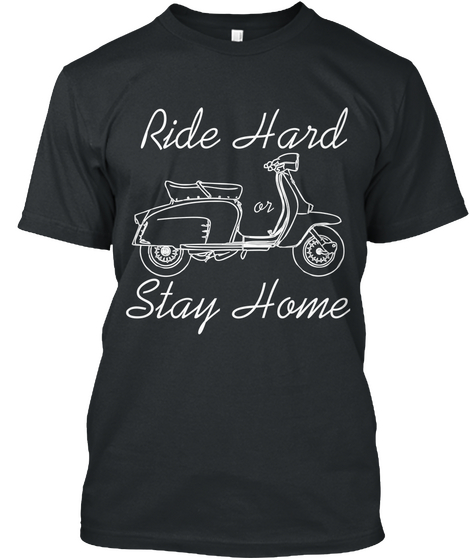 Ride Hand Stay Home Black Camiseta Front