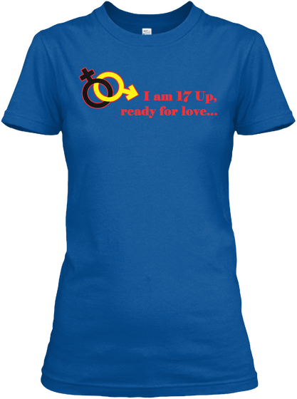 17up Ready For Love Royal T-Shirt Front