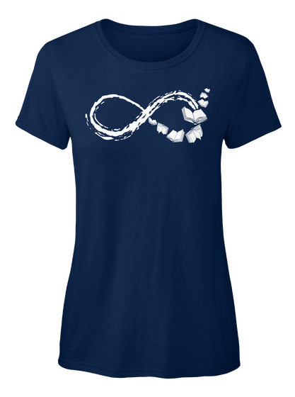 Books Forever And Beyond Navy T-Shirt Front