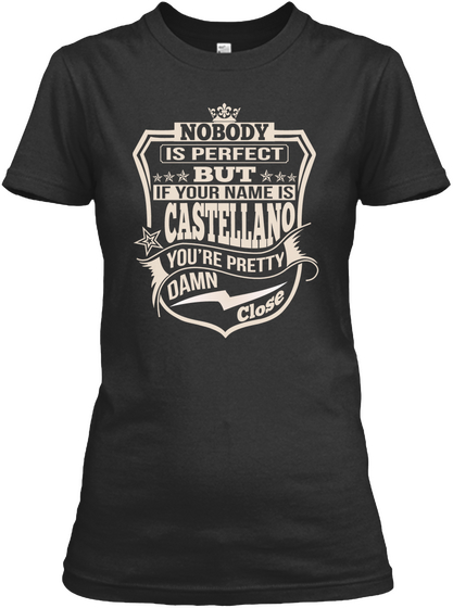 Nobody Perfect Castellano Thing Shirts Black Camiseta Front