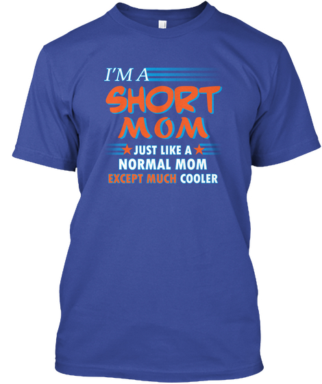 Name Short Mom Cooler Deep Royal Camiseta Front