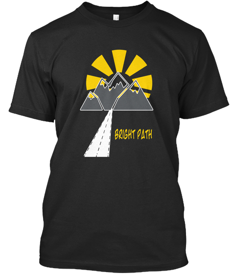 Bright Path Black Camiseta Front