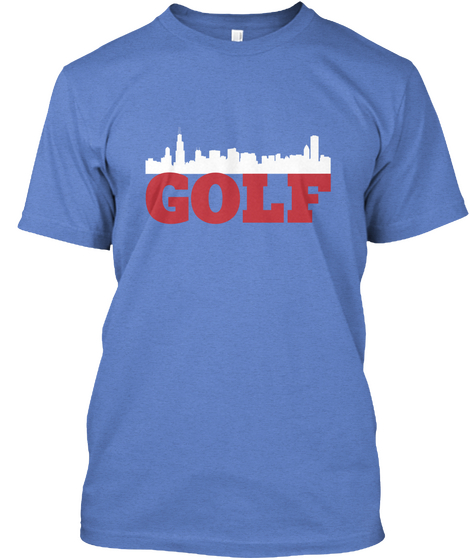 Golf Heathered Royal  Camiseta Front