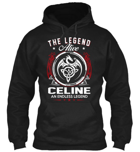 The Legend Alive Celine An Endless Legend Black T-Shirt Front