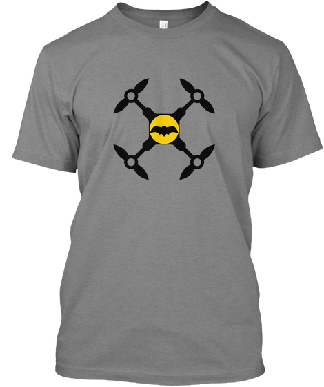 The Bat Drone Premium Heather T-Shirt Front