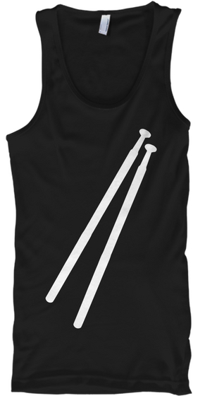 Tenor Mallets Tank Top Black áo T-Shirt Front