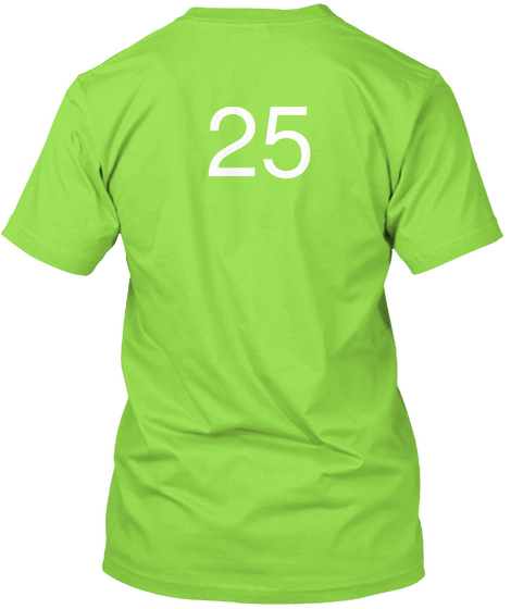 25 Lime Camiseta Back