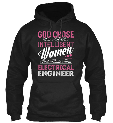 Electrical Engineer   Intelligent Women Black áo T-Shirt Front